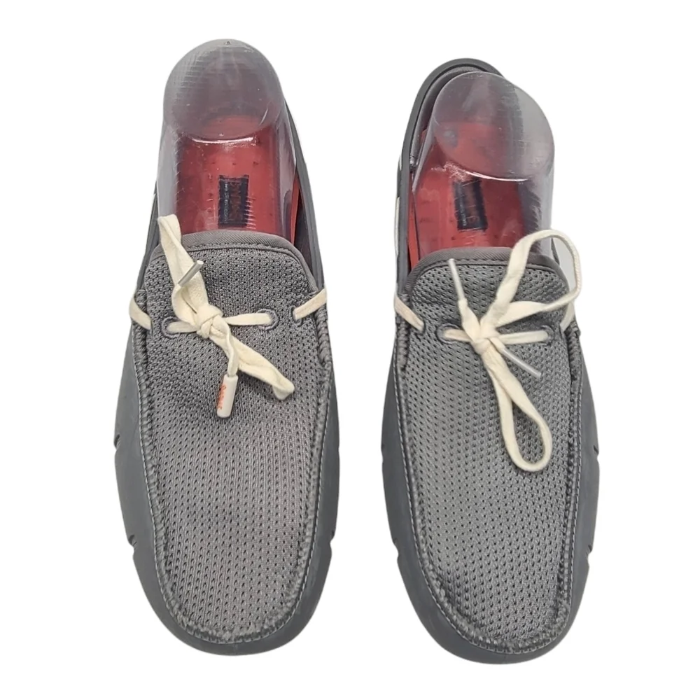 SWIMS Men's Lace Loafer Boat Shoes‎ Camo Gray Sz 7